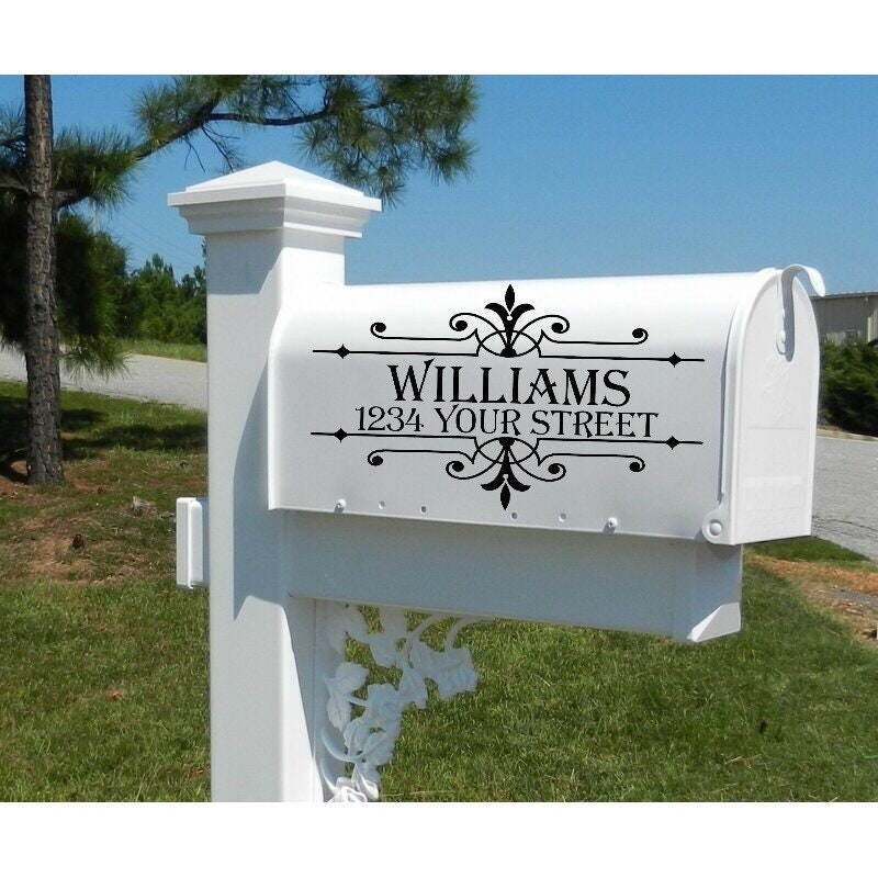 Personalized Mailbox Decal Family Name and Address Etsy Australia