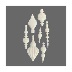 IOD Baubles Appliqués - furniture appliques - resin applique embellishment  - furniture moldings - decorative resin appliques