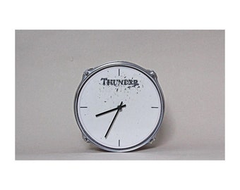 Clock made in a drum