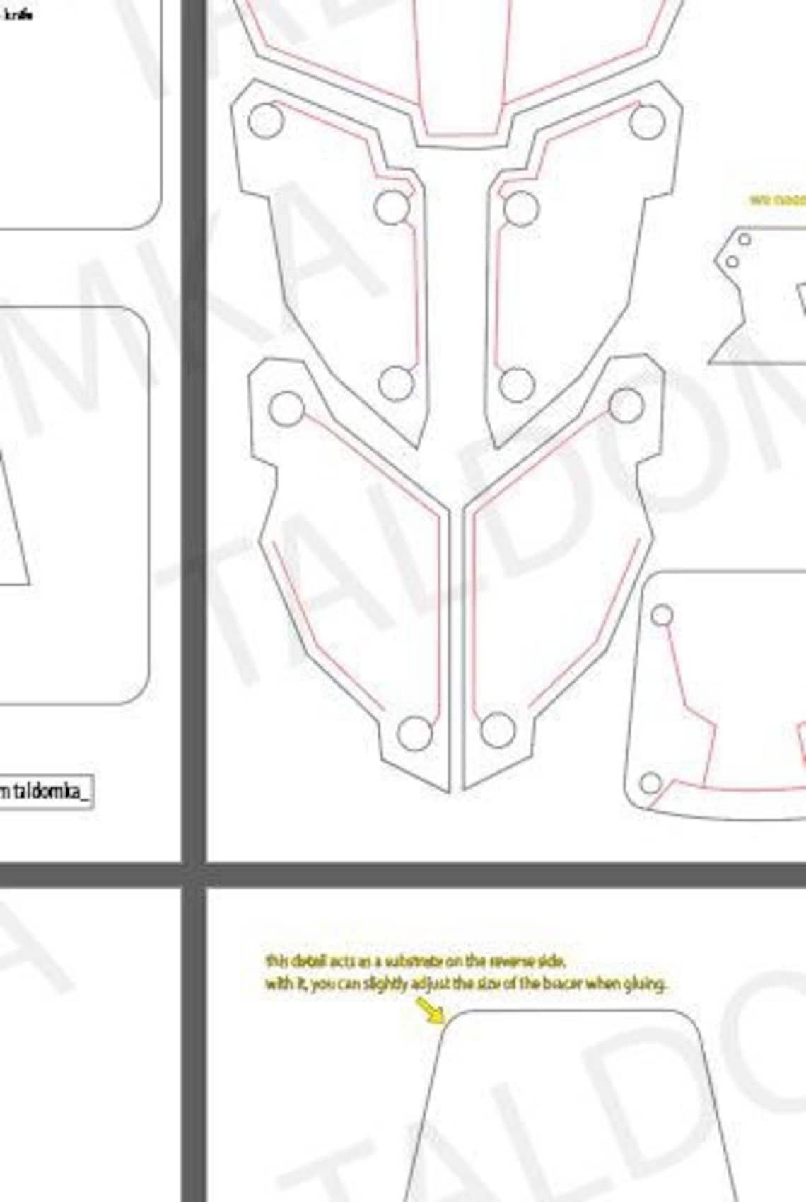Superhero Gauntlet Template for Your Cosplay Etsy Superhero Gauntlet Template for Your Cosplay Etsy