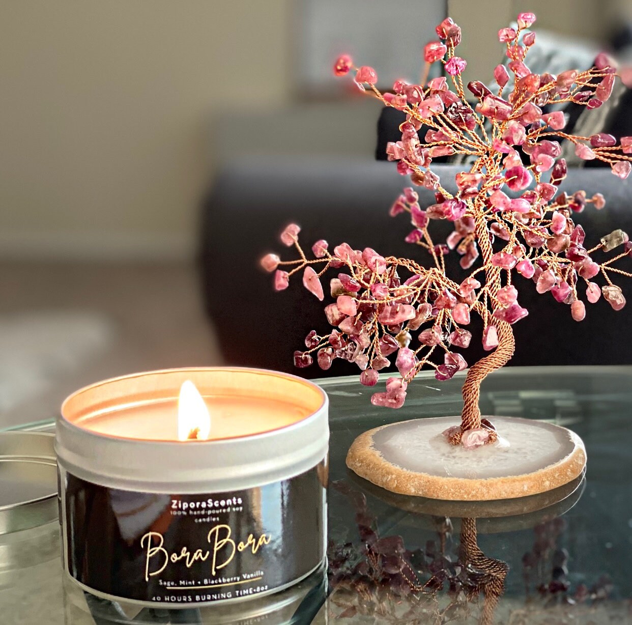 Onex Mahogany Teakwood Hand-Poured High Quality Soy Candle