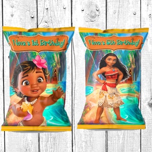 Treat Snack Bags ~ Birthday Party Baby Shower Supplies Favors Moana ~ Chip