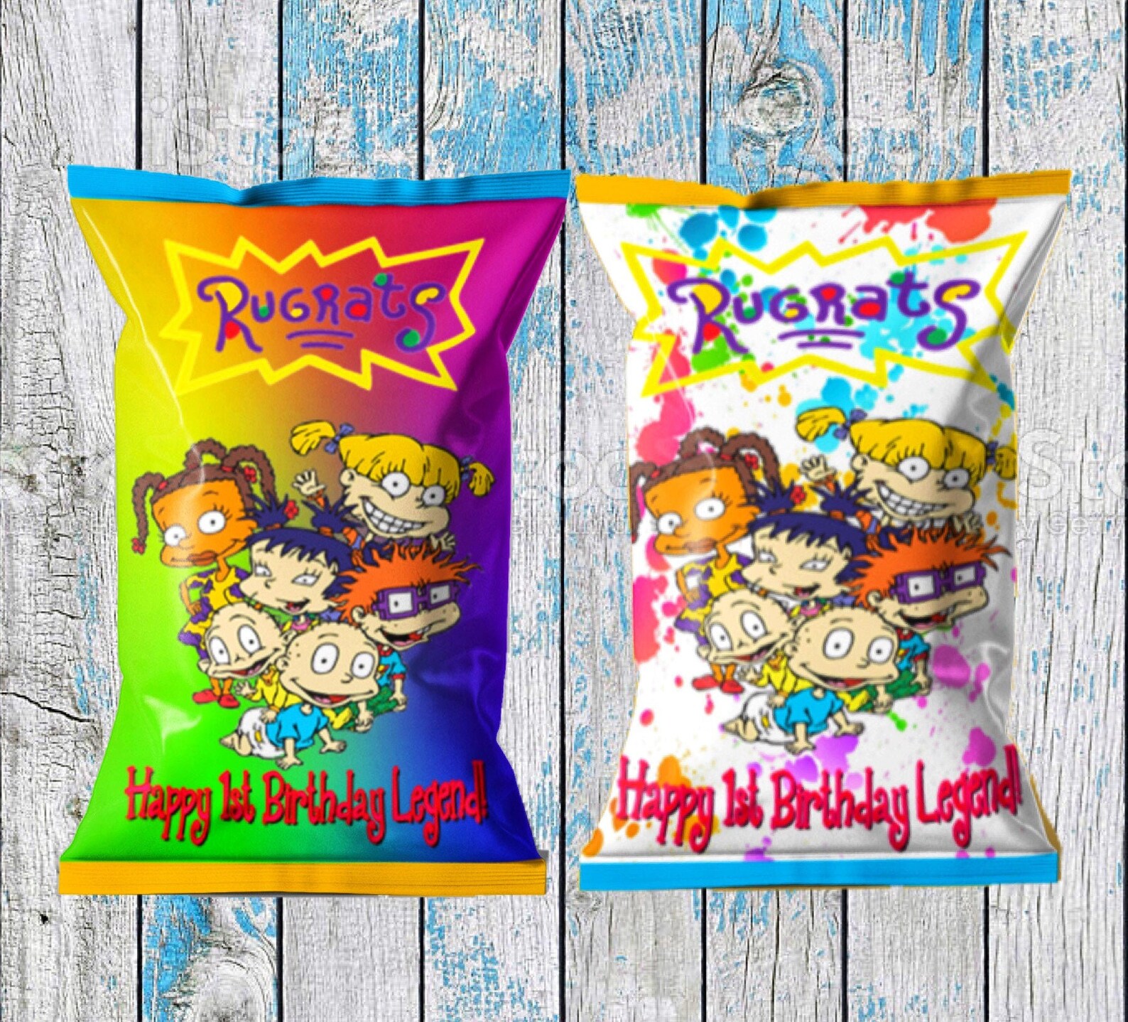 Rugrats Chip Bags Rugrat Party Supplies Rugrat Party Favor Etsy