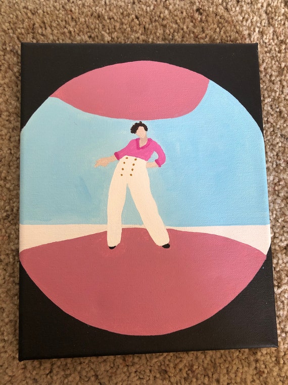 Harry Styles Fine Line Painted Album Cover Etsy Harry Styles Fine Line Painted Album Cover Etsy