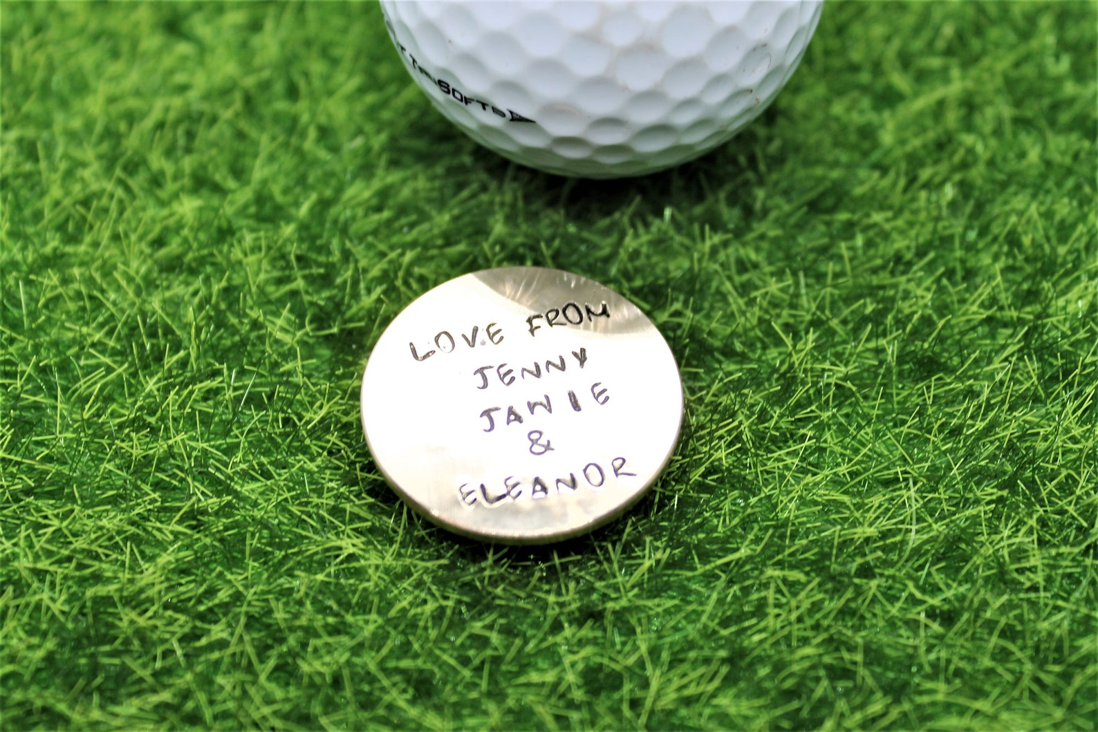 Personalised Golf Ball Marker 28mm Solid Brass Fore The Etsy