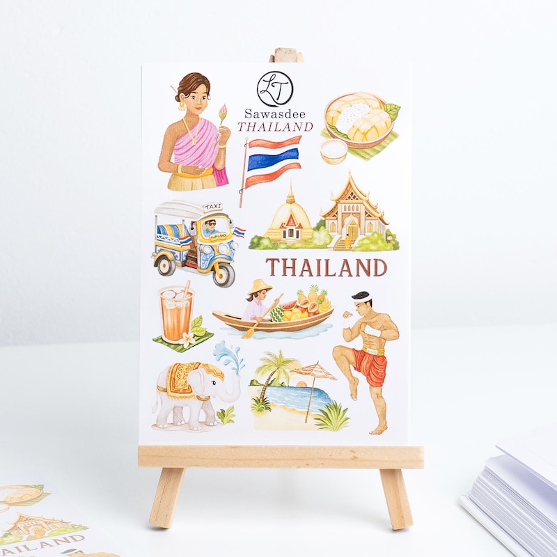 Thai Sticker Sticker Thai Stickers - Etsy