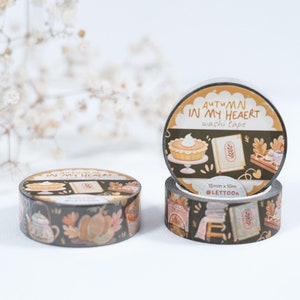 Fita Washi - Outono no meu coração | Premium Fall Washi, Essencial de Outono, Essencial de Planejador, Criado por LETTOOn