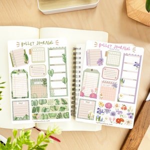 Handgemaakt stickervel - Journal Essentials | Plannerstickers waarmee je je week kunt beheren. Gemaakt door LETTOOn