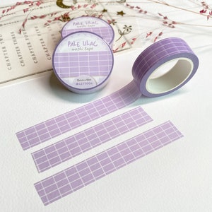 Washi-tape - lichtlila | Rechthoekige maskeertape, plakboek gelaagdheid, washi-decoratie dagboek, inspiratie planner, gemaakt door LETTOOn