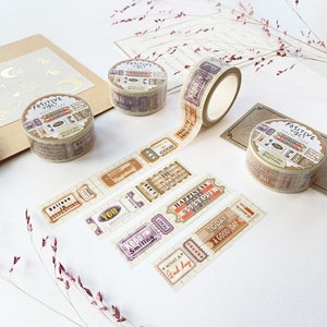 Washi Tape - Vibrazioni positive / Parole motivazionali, Ispirazione per l'agenda, Cancelleria Washi per diari, Creato da LETTOOn
