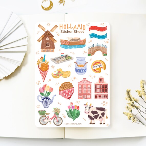 Mini Deco Stickers Matte Sticker Sheets for Journaling, Planners,  Stationery, Penpal, Cards 