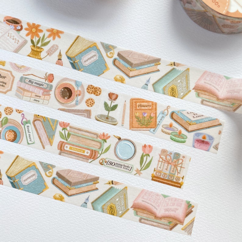 Washi Tape Livre Esthétique Washi Tape, Journal Washi Tape, Planner Washi Tape, Créé par LETTOOn image 5