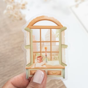 Sticker imperméable transparent - Bureau confortable. Réutilisable et remplaçable. Parfait pour les bouteilles, les journaux, les téléphones et les ordinateurs portables, design LETTOon