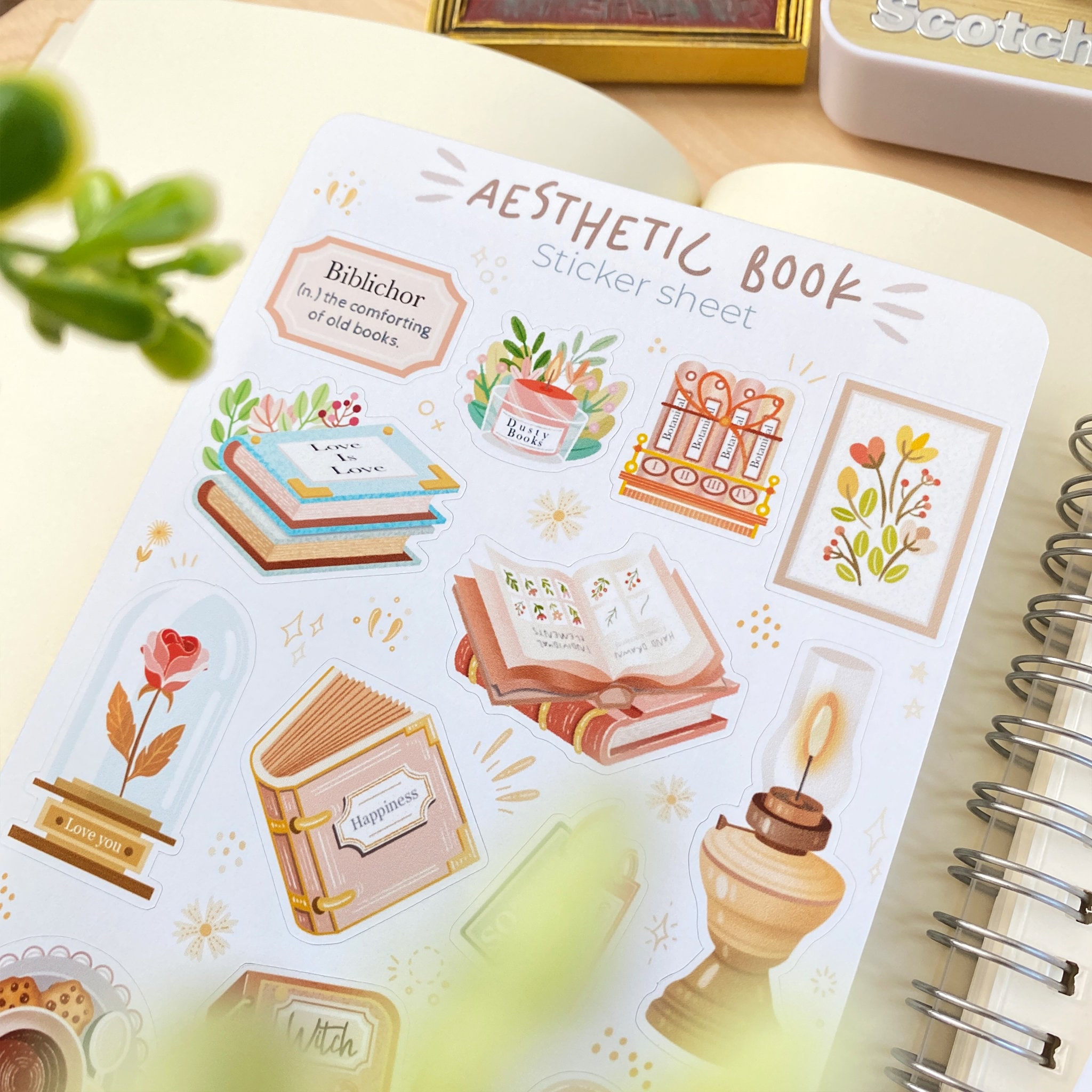 Aesthetic neutral journal stickers  Sticker for Sale by hollyrogers