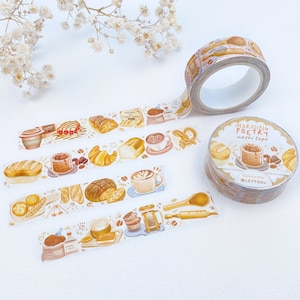 Washi Tape - Ochtendpoëzie | Ontbijt Washi Tape, Food Lover, Planner Essentials, gemaakt door LETTOOn