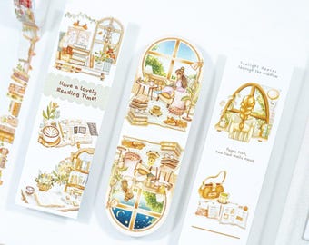 Bookmark Set of 3, Lovely Reading Time, Textured Paper 300gsm