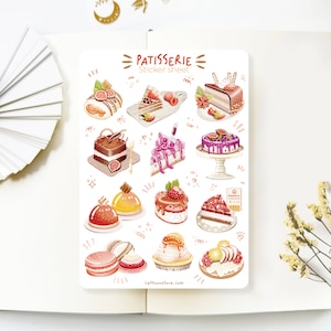 Handgemachter Sticker Bogen - Patisserie | Journal Sticker, Planner Sticker, Briefaufkleber, Creamed by LETTOOn