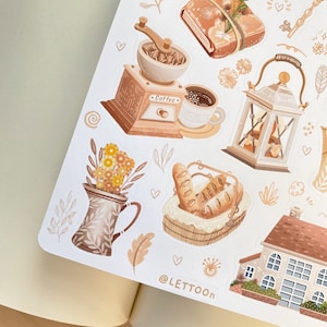 Handmade Sticker Sheet - Cottagecore | Stationery Journal Stickers ...