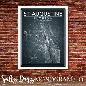 Wall Art Map of St. Augustine, Florida!!!