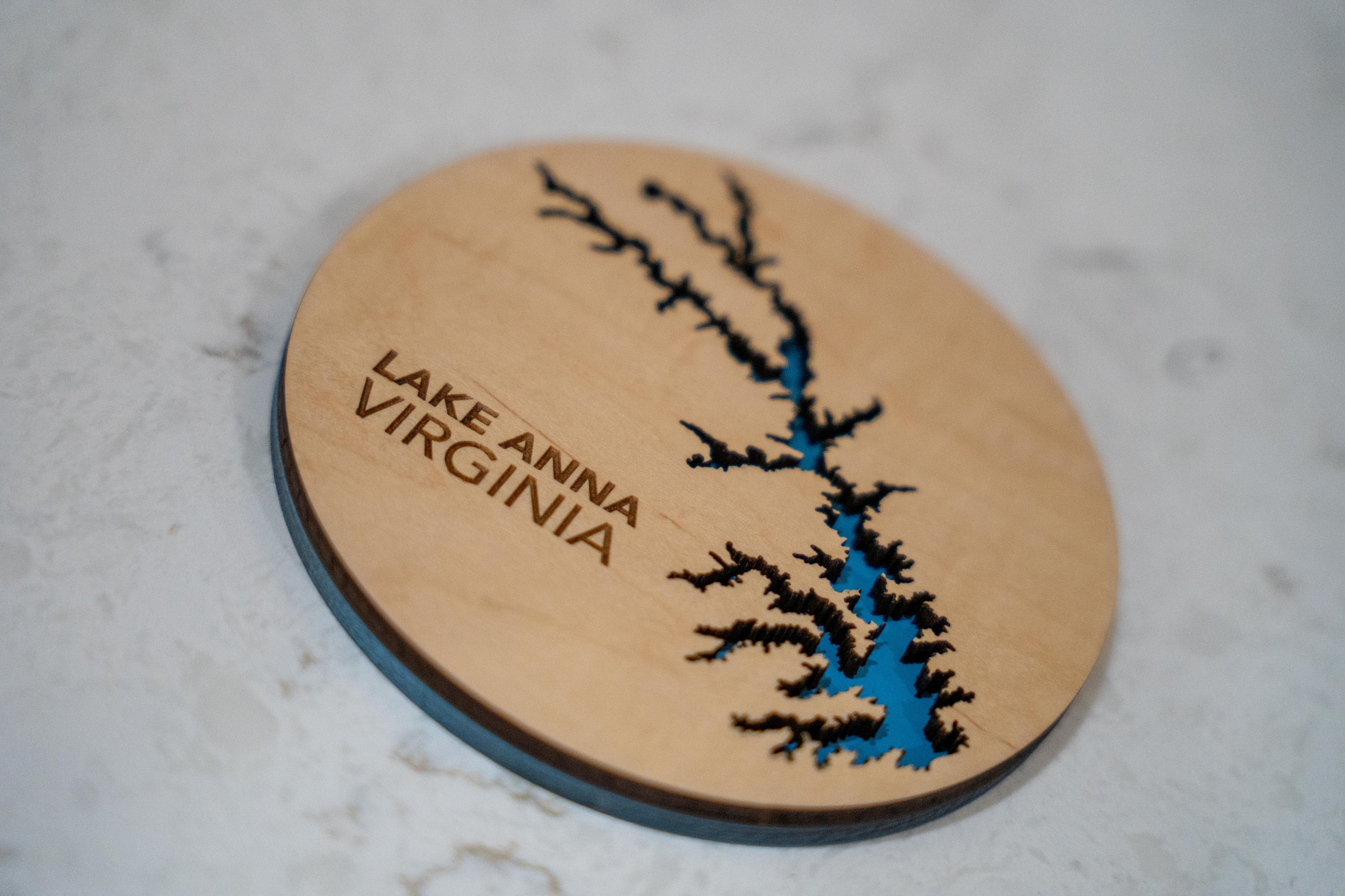 Laser Cut Maple Wood Magnet Fridge Ornament- Lake Anna, Virginia! - Etsy