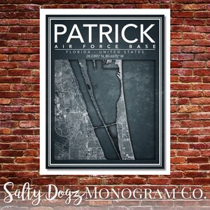 Wall Art Map Print of Patrick Air Force Base!