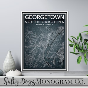 Wall Art Map Georgetown, South Carolina!!!
