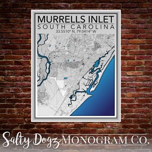 DIGITAL DOWNLOAD 16x20in Print of Murrells Inlet, South Carolina! ***3 versions***