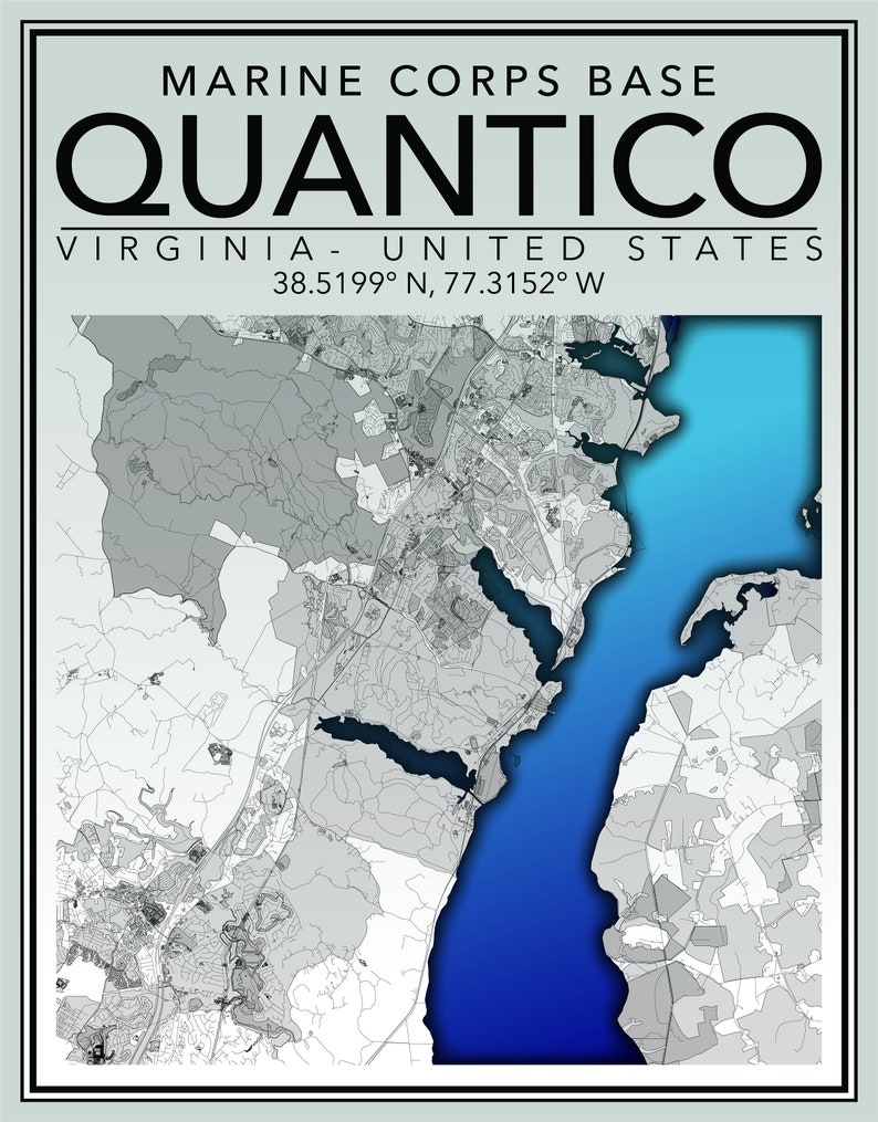 DIGITAL DOWNLOAD 11x14in Print of US Marine Corp Base Quantico ...
