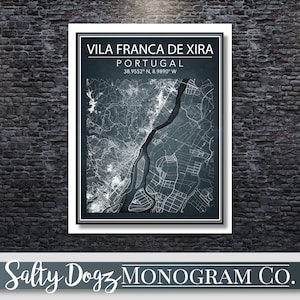 Wall Art Map Vila Franca de Xira, Portugal!!!