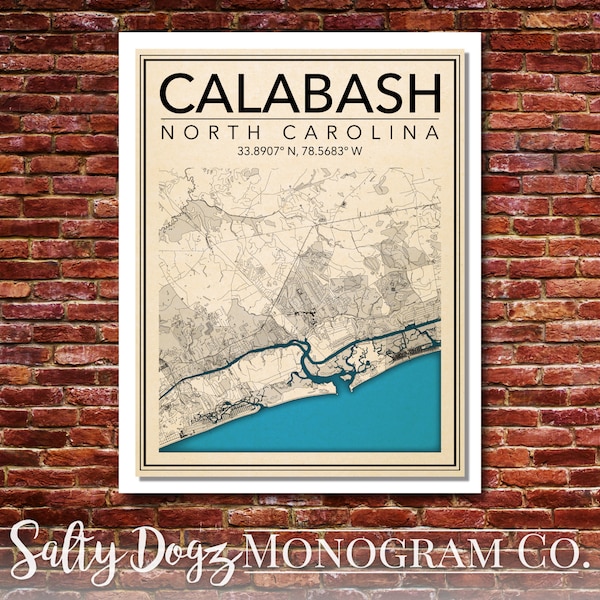 North Carolina Map Etsy