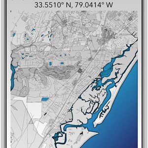 DIGITAL DOWNLOAD 24x36in Print of Murrells Inlet, South Carolina! ***3 ...