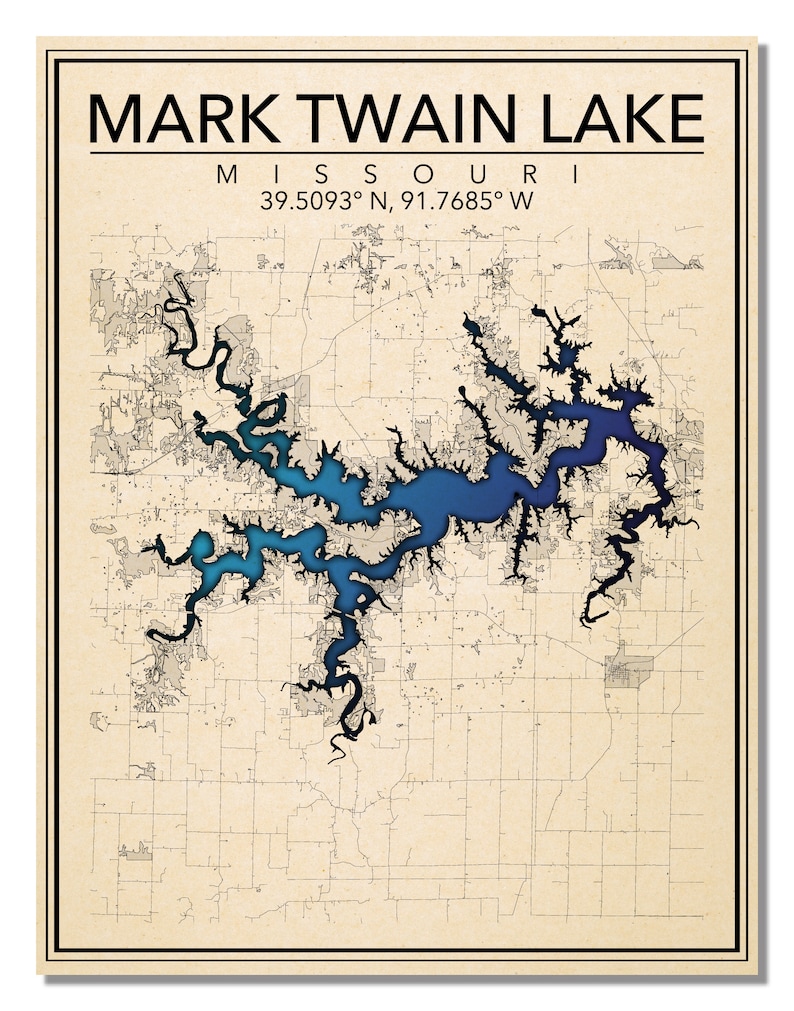 Wall Art Map Print of Mark Twain - Il 794xN.2683577960 6m0u