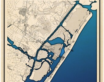 DIGITAL DOWNLOAD 18x24in Print of Wrightsville Beach, North