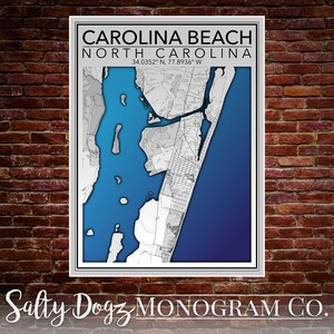 DIGITAL DOWNLOAD 18x24in Print of Carolina Beach, North Carolina! ***3 versions***