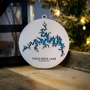 Laser Cut Wood Ornament- Table Rock Lake, Missouri!