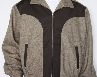 1950s Blue Bell Sedgefield-khaki Windbreaker Jacket-new Old Stock 