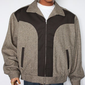 Size 3XL / 4XL - Vintage 1950s Repro Brown Flecked and Dark Brown