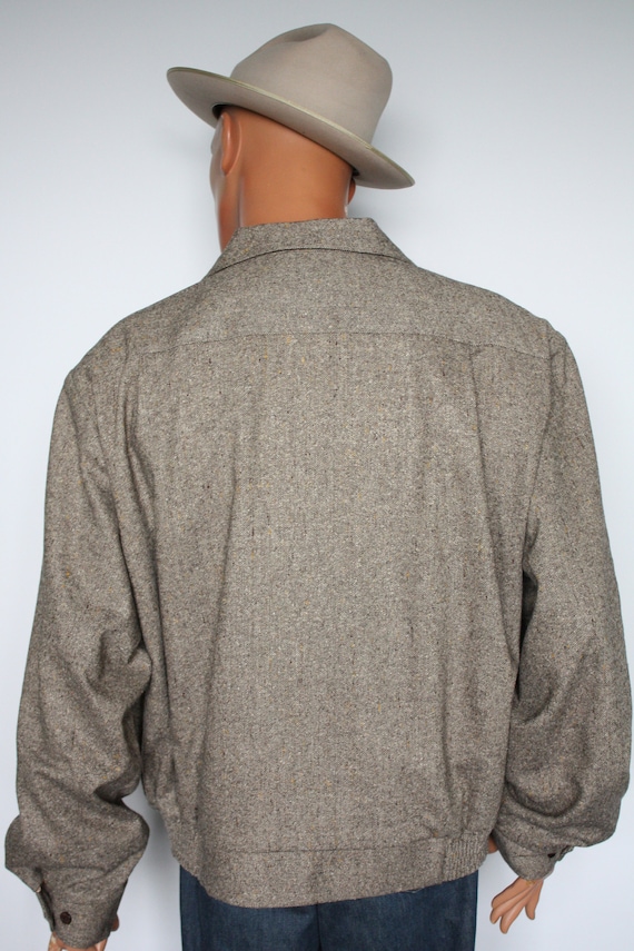 Size 3XL / 4XL - Vintage 1950s Repro Brown Flecked and Dark Brown