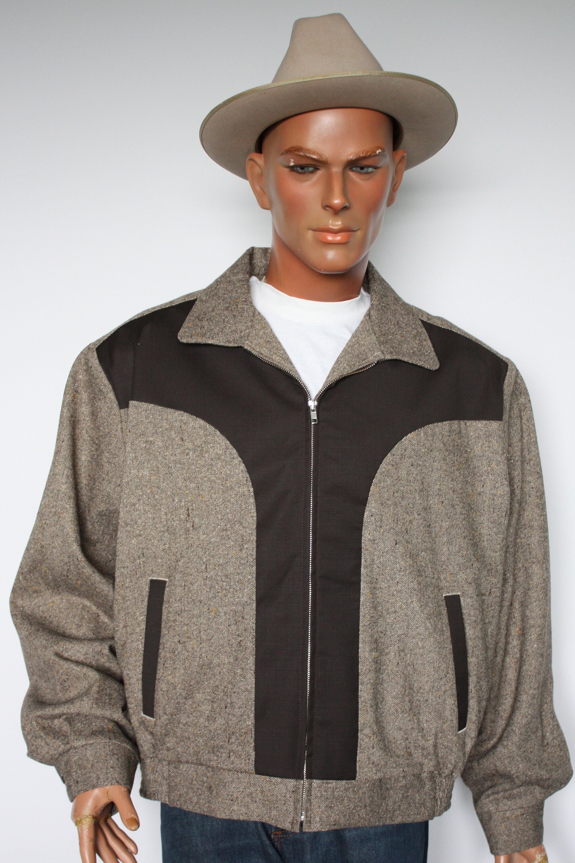 1950's Gab Jacket. Classic Rockabilly Blouson Style Atomic