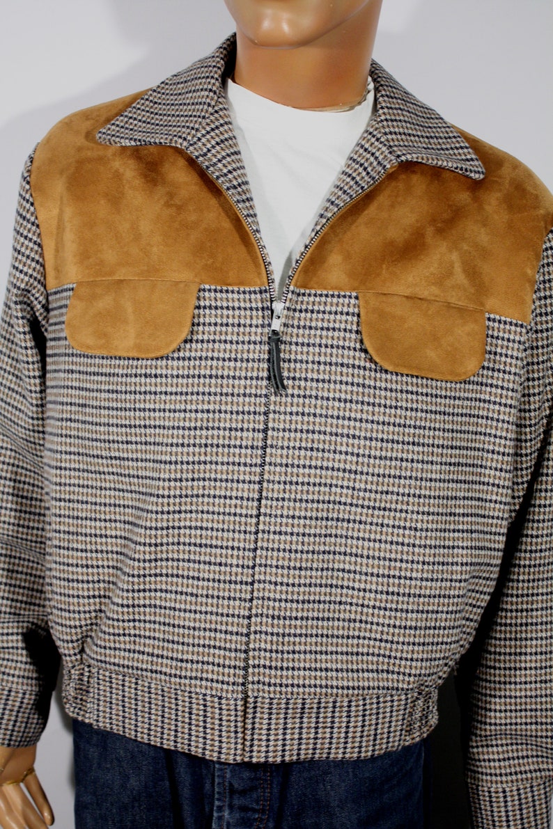 Vintage 1940s / 1950s Reproduction Houndstooth Men's Sports Jacket With