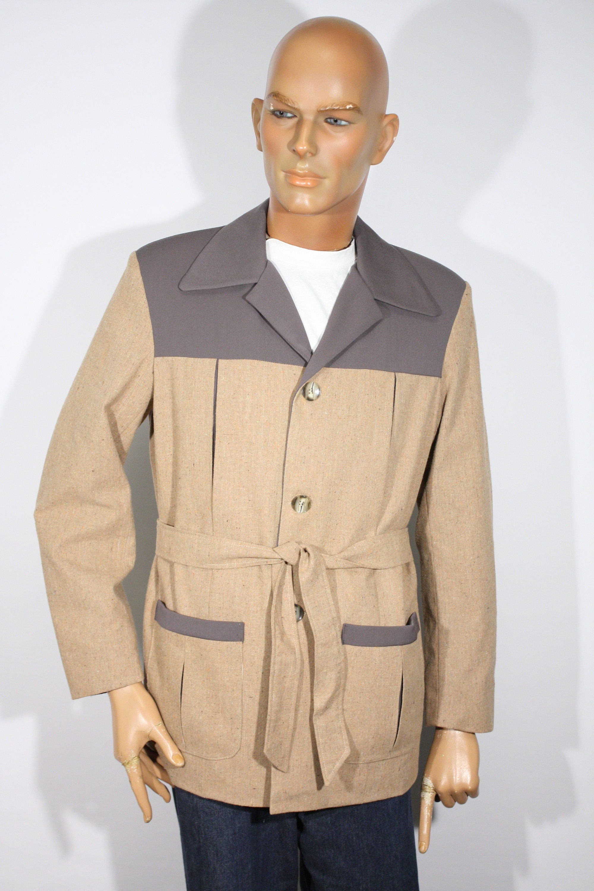Vintage 1940s/50s Cropped Fly Fishing Jacket 