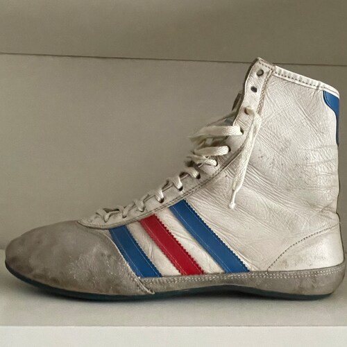 Made in France Vintage Adidas Boxing / Wrestling Shoes. Etsy