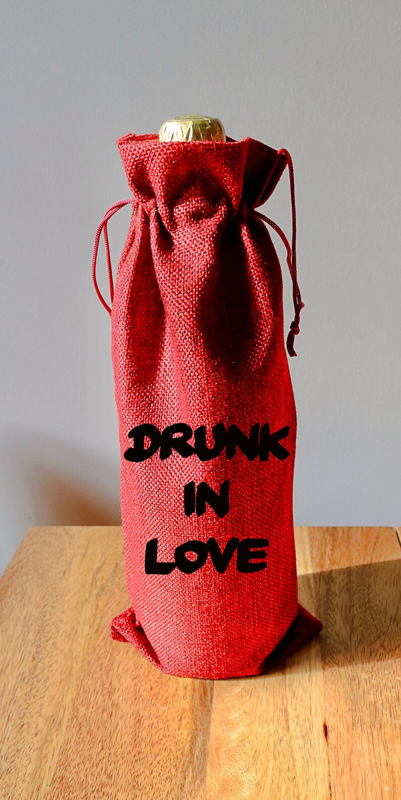 Muslin Bag Large Hen Party Gift Box Sack Beyonce Quote Canvas Bag Bachelorette Party Favor Drunk in Love Bottle Burlap Bag Alcohol Tote