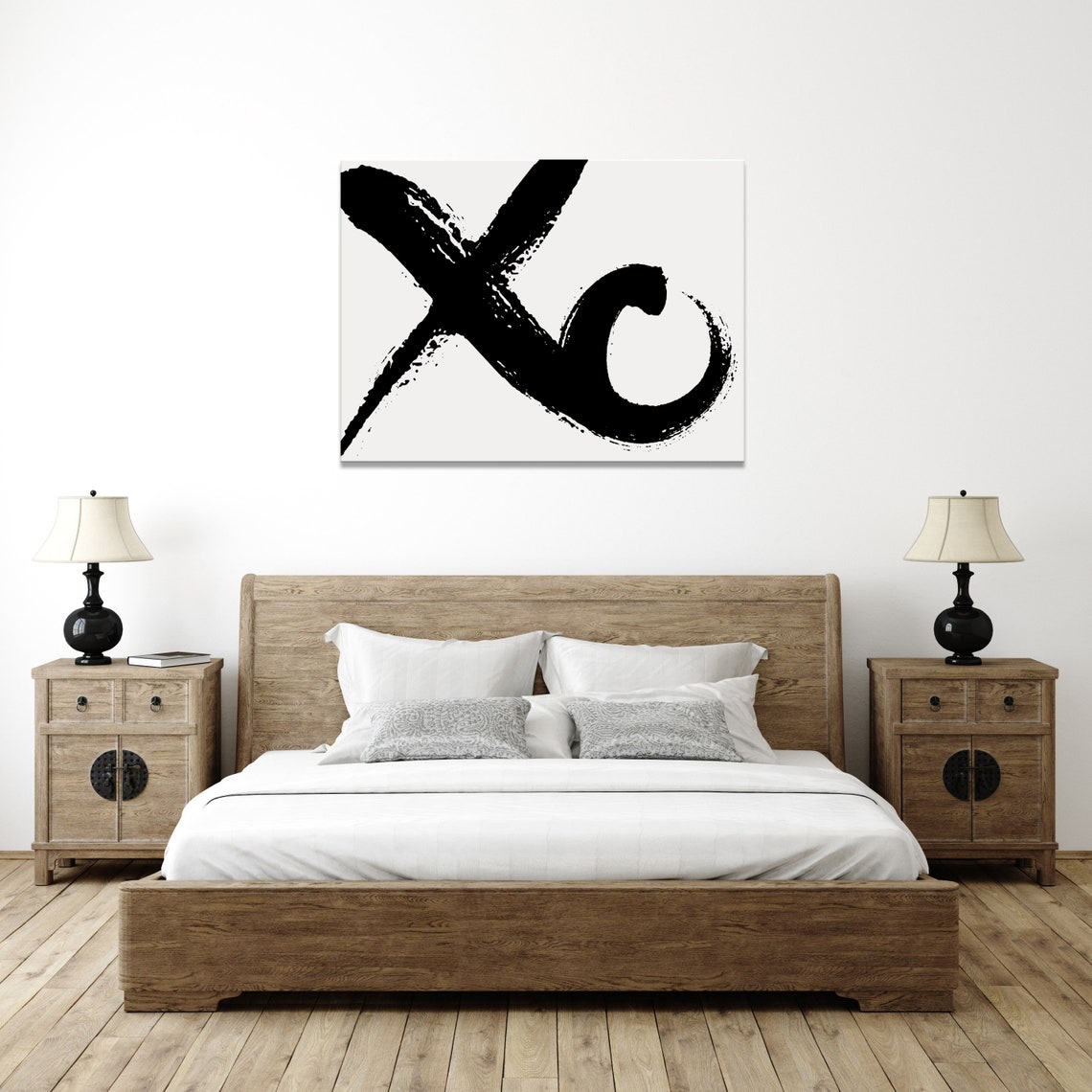 Instant digital download file XO wall art Calligraphy art | Etsy