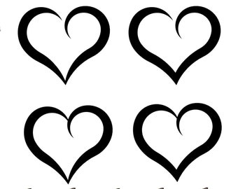 Heart Svg, Png, Eps, Ai, Cdr(v14), Dxf Digital Download, Heart Png, Heart Bundle, Heart Clipart, Heart Vector, Heart Silhouette