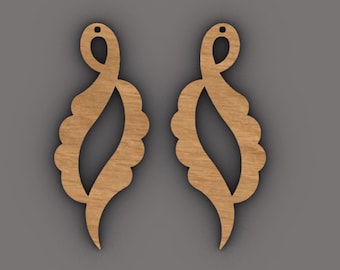 Earring SVG Cut Files: Laser Cut & Cricut Designs (Digital File)
