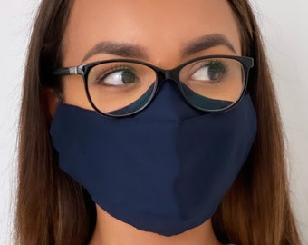 Best Face Mask For Glasses - Reusable Anti-fog Face Mask - 100% Cotton Protective Unisex Face Mask UK - Nose Wire For Glasses Wearers 2024