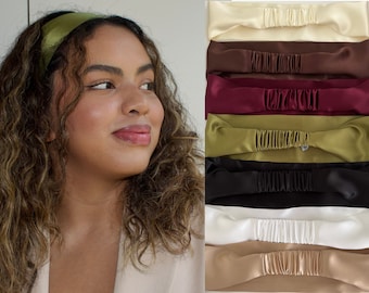 Diadema de seda morera, Diadema, Accesorios para el cabello para mujer, Diadema de yoga, Diademas con estilo 2024, Tendencia de diadema, Peinados clásicos