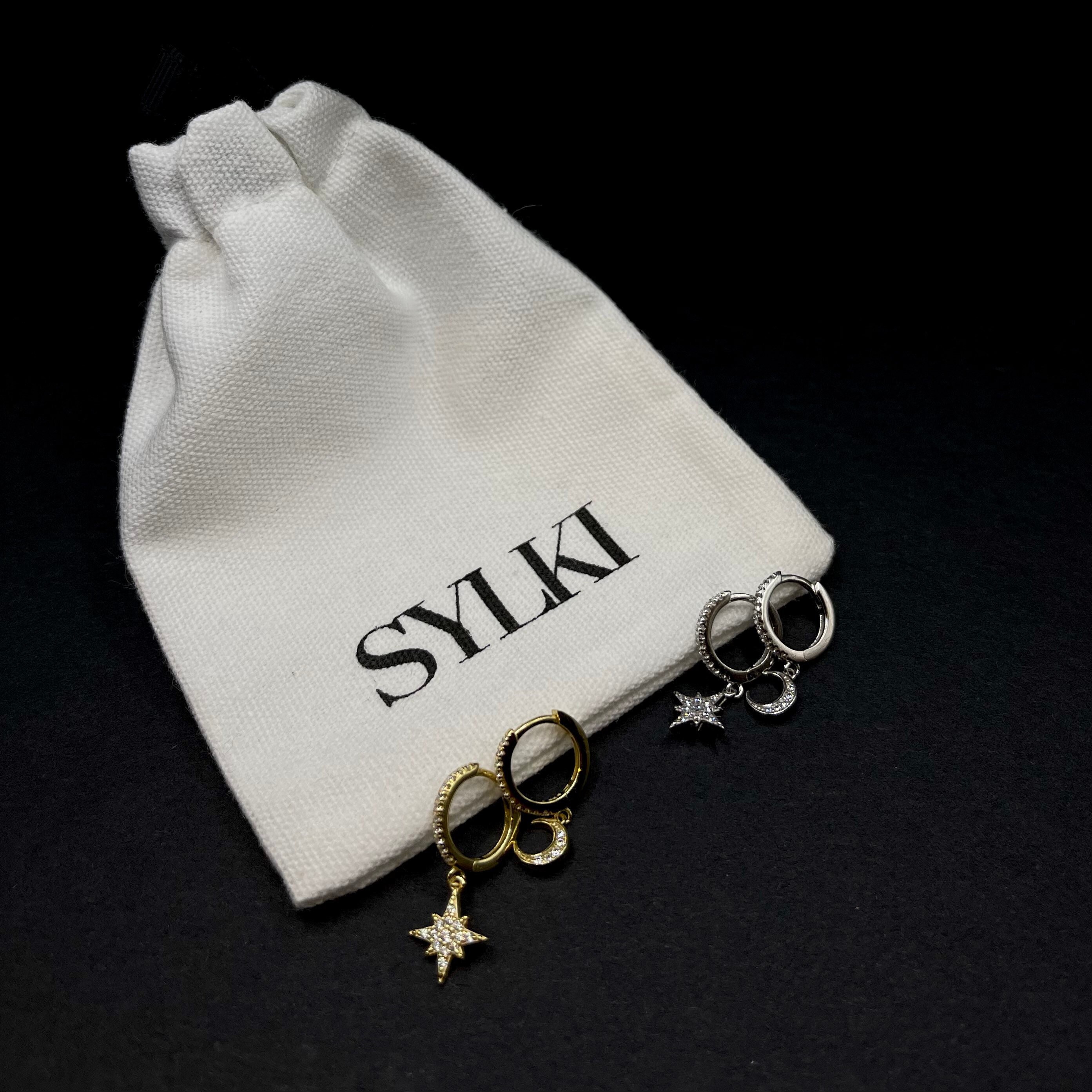 Boucles D'oreilles Lune Et étoile En Argent 925 - Design Poétique - Cadeau Femme élégant