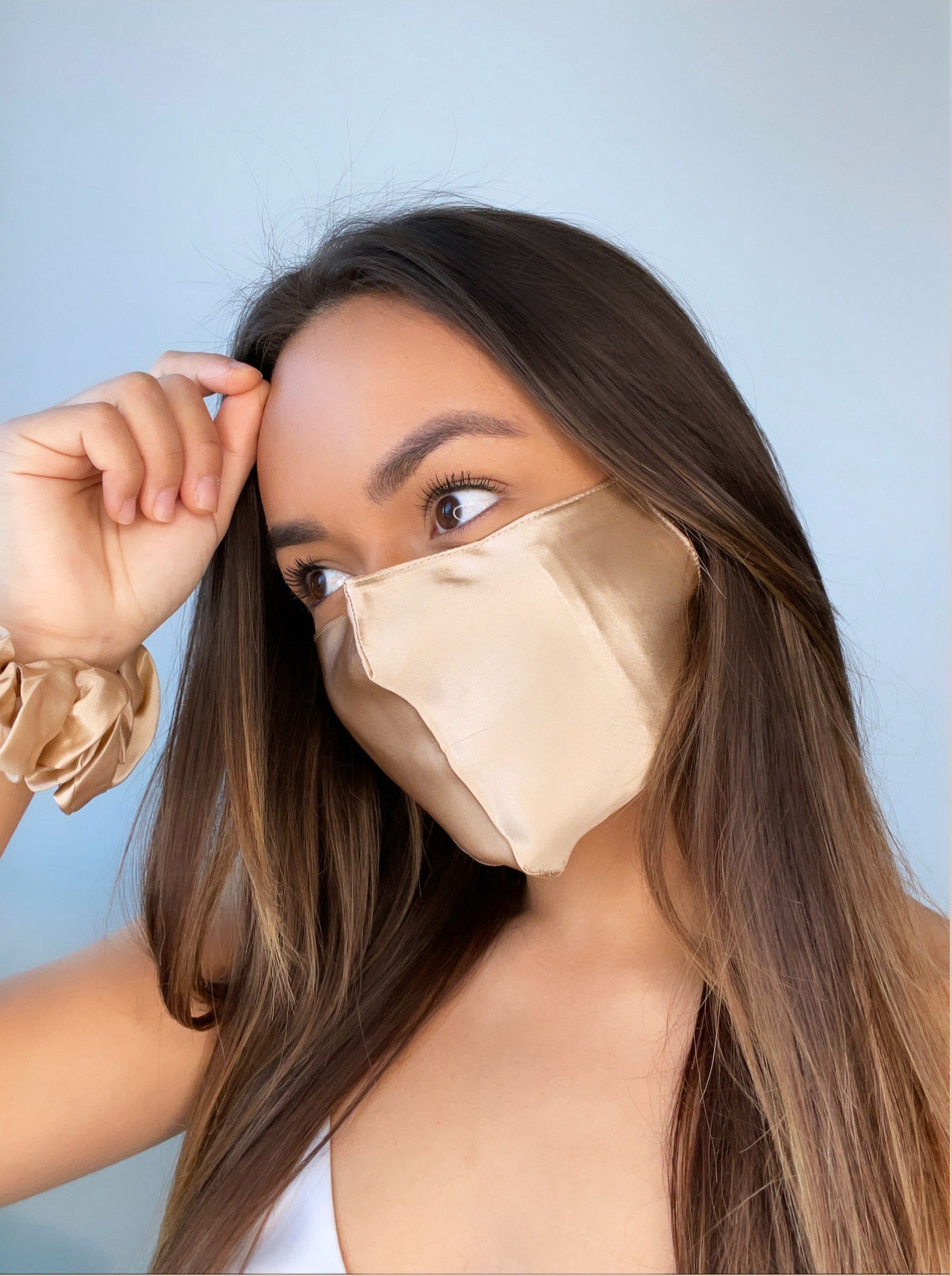 Silk Face Mask Reusable Gold Mulberry Silk Mask For Etsy